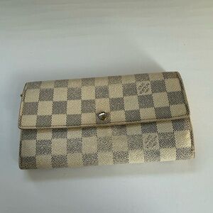 Louis Vuitton Portefeuille Sarah Damier Azur Long Wallet